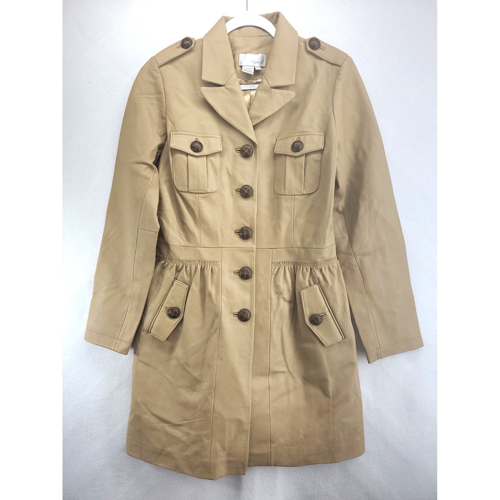 Vtg Spiegel Genuine Leather Jacket Coat Sz 10 Spy Garb